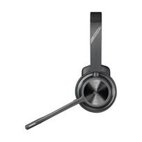„Micro ausinės su ir be laido Poly Voyager 4310 M UC Bluetooth Juodas + USB A į USB C kabelis + BT700 dongle“