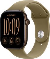 Apple Watch Series 12 GPS 42mm Dark Bronze Aluminium Case with Olive Sport Band - M/L | MJEG4MP/A | 195951226392