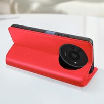 Dėklas, skirtas Xiaomi Redmi A3 - AVIZAR - Atverčiamas kortelių laikiklis ir vaizdo įrašų palaikymas - raudonas