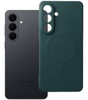 Žalias dėklas su kameros apsauga Samsung Galaxy S26 Plus telefonui "Silicone Mag Cover"