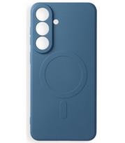 Mėlynas dėklas su kameros apsauga Samsung Galaxy S26 FE telefonui "Silicone Mag Cover"
