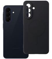 Juodas dėklas su kameros apsauga Samsung Galaxy A57 telefonui "Silicone Mag Cover"