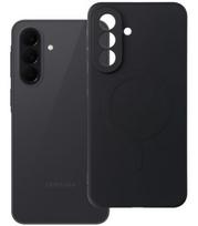 Juodas dėklas su kameros apsauga Samsung Galaxy A37 telefonui "Silicone Mag Cover"