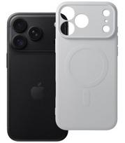 Pilkas dėklas su kameros apsauga Apple iPhone 17 Pro Max / 18 Pro Max telefonui "Silicone Mag Cover"