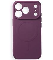 Bordo (Burgundy) dėklas su kameros apsauga Apple iPhone 17 Pro / 18 Pro telefonui "Silicone Mag Cover"