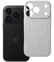 Pilkas dėklas su kameros apsauga Apple iPhone 17 Pro / 18 Pro telefonui "Silicone Mag Cover"