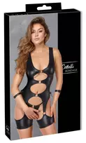 Cottelli Bondage matinis apatinio trikotažo komplektas su antrankiais, juodas, M