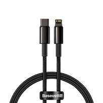 Cable USB C - iP Lightning 1m PD 20W Black