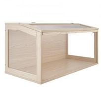 Medinis žiurkėnų narvelis 1018 x 518 x 510 mm, 270° apžvalga, su atidaromu dangčiu
