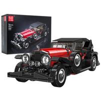 Konstruktorius Retro raudonas automobilis, 1308 detalės