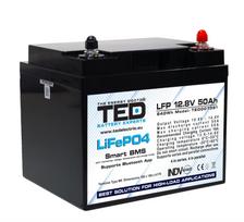 LiFePO4 ličio geležies fosfato akumuliatorius | 12.8V | 50Ah | BMS & Bluetooth Lithium Batt