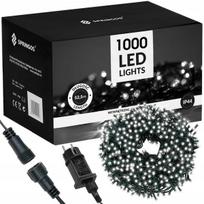 LED kalėdinės girliandos 1000 LED – šaltai balta