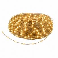 Kalėdinės LED USB girliandos, sidabrinis laidas, 10 m, 100 vnt.