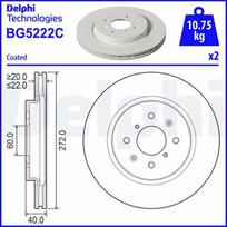 DELPHI BG5222C Stabdžių diskas