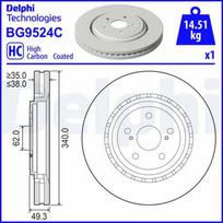 DELPHI BG9524C Stabdžių diskas