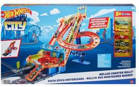 Hot Wheels - City Rollercoaster Rally + 5 cars (HJV69)