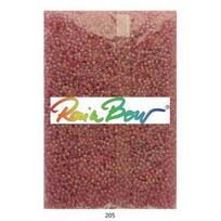 Stikliniai apvalūs karoliukai (biseris) Nr. 6/0 RainBow® 500 g, spalva 205