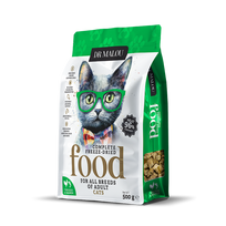Sausas kačių maistas Dr Malou Freeze Dried, vištiena/lašiša, 0.5 kg