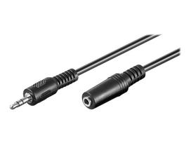 Goobay Audio Extension Cable AUX 3.5mm  3.5mm Stereo Jack (black, 3 meters)