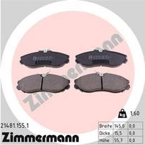 ZIMMERMANN 21481.155.1 Stabdžių trinkelių rinkinys, diskinis stabdys