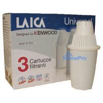 3 filtro kasetės, tinkančios "Kenwood" ąsočiams. KENWOOD kasetė sumažina chloro, kalkių, sunkiųjų metalų, kai kurių pesticidų ir herbicidų kiekį.