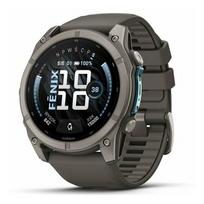 Išmanusis laikrodis Garmin Fenix 9 – 43mm, Titanium with Pebble Grey Silicone Band | 010-04761-11 | 753759380991
