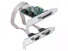 Ugreen „Delock PCIe x1“ valdiklis – 2 x RS-232 nuoseklusis prievadas + 1 x LPT (90413)