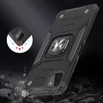 Wozinsky Ring Armor dėklas skirtas Samsung Galaxy A22 4G, raudonas
