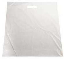 Multi Nešiojimo maišelis 420x450/50 mm 40 my LDPE su 50 % perdirbto plastiko, baltas, 500 vnt./kartoninėje dėžėje