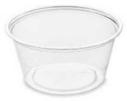 Multi Padažo indelis 60 ml apvalus Ø62x30 mm RPET skaidrus, 25 pakuotės x 100 vnt./kartoninė dėžė