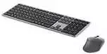 „DELL Premier“ daugiafunkcinė belaidė klaviatūra ir pelė – KM7321W – JK (QWERTY), viso dydžio (100 %), belaidė, radijo dažnio belaidis ryšys + „Bluetooth“, QWERTY, pilka, titano spalvos, pelė pridėta