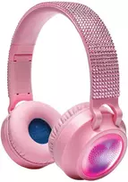 Lexibook - 3D Rožinė Strass design Bluetooth® ir su laidu sulankstomos Ausinės (HPBT015PK)