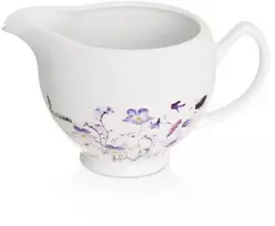 Porcelianinis pieno indelis, baltas, 230 ml, 13 × 8,5 × 7,5 cm
