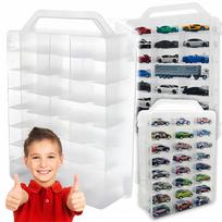 Vaikiška HOT WHEELS lagaminė lentyna mažiems automobiliukams, uždaroma