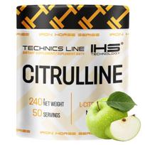 Maisto papildas IHS Iron Horse Citrulline Malate 4500 mg su vitaminu B6, 240 g, obuolių skonio