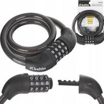Spiraliniai užraktai KELTIN 12 mm universalus saugos kabelis
