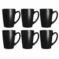 Luminarc puodelių rinkinys New Morning Black, 320 ml, 6 vnt.