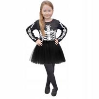 Juodas Skeleto Tutu Kostiumas Mergaitei 120-130 cm