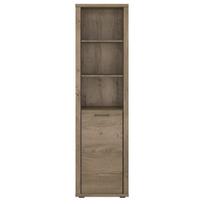 Knygų lentyna Mebelbos Cordan 1d, 57,2x41x210 cm, ruda