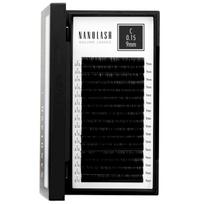 Blakstienų priauginimas - NANOLASH - Voluminės blakstienos - 0.15 C lenkimas - 9mm - Juoda