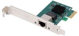 Pagrindinė plokštė Tinklo kortelė - Lanberg PCI Express X1 2.5Gb/s RJ45 Žemas profilio laikiklis Juodas