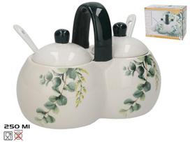 Kitchen&Go cukrinė/druskinė su šaukšteliu, 250 ml, 9x16,5x12,4 cm