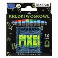 Vaškinės kreidelės vaikams nuo 3 metų, 12 spalvų, piešimui ir spalvinimui