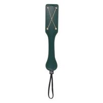 Indica Chain Impressions Faux Leather Paddle – Emerald Green, Indica Chain Impressions Faux Leather Paddle – Emerald Green