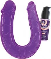 Dvigubas dildo su analiniu lubrikantu Crushious Deep Diver, 50 ml