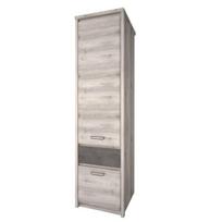 Knygų lentyna Mebelbos Jazz 1d1s, 56x40x210 cm, ruda