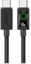 USAMS U92 60W USB-C Į USB-C 1,2 M ĮKROVIMO LAIDAS, GREITAS ĮKROVIMAS, 1,2 M