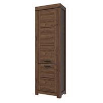 Knygų lentyna Mebelbos Brass 2d, 64,4x40x210 cm, ruda