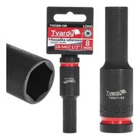 Tvardy gili triecienmuciņa 1/2" T00211-08, 8mm, pailginta, 1/2" kvadratinė, CR-MO plienas