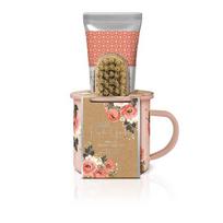 Rinkinys Baylis & Harding Royale Garden: rankų kremas, 130 ml + šveistukas + puodelis